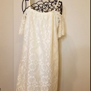 Off shoulder/on shoulder semi dress